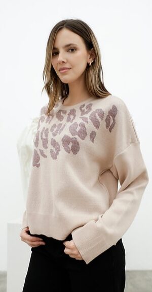 Sweater Leopardo Lurex