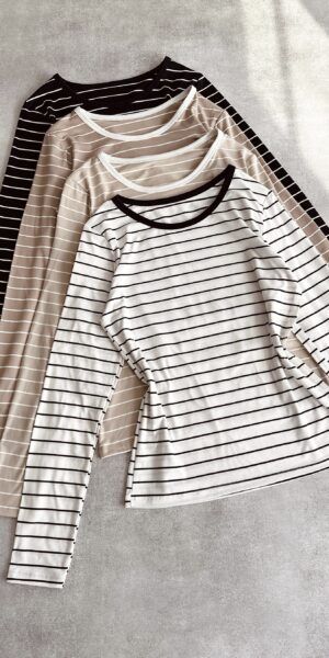 Alternative view of Remera Larga Rayada